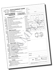 Personalised 50 Point Service Pads